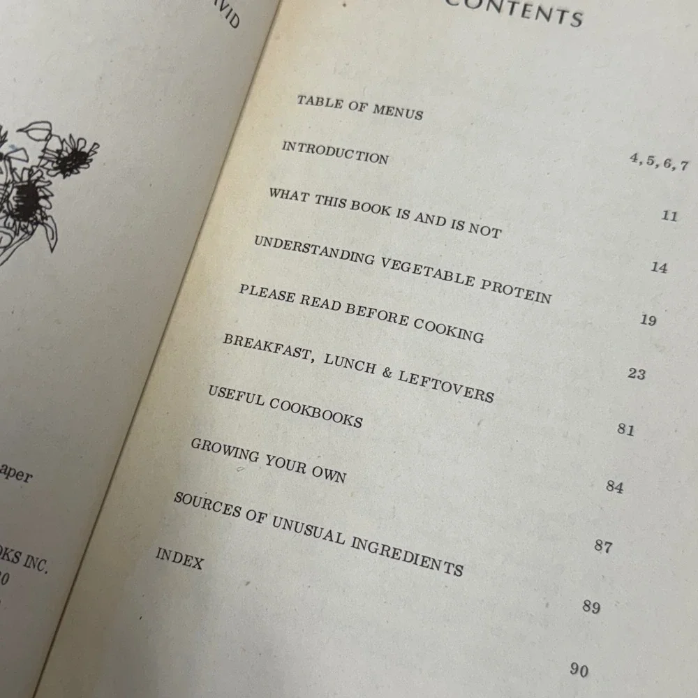 Cooking with‎ Conscience Cookbook Vegetarian Recipes World Hunger 1975